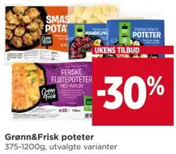 Meny Grønn&Frisk poteter tilbud