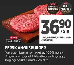 Meny FERSK ANGUSBURGER tilbud