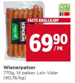 Meny Wienerpølser tilbud