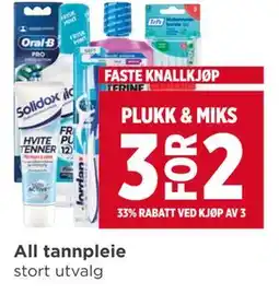 Meny All tannpleie tilbud