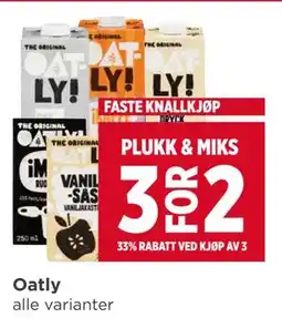 Meny Oatly tilbud