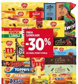 Meny FREIA SJOKOLADE tilbud