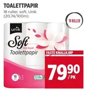 Meny TOALETTPAPIR tilbud