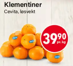 Nærbutikken Cevita klementiner tilbud