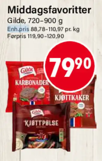 Gilde middagsfavoritter