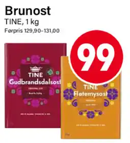 Nærbutikken Tine brunost tilbud