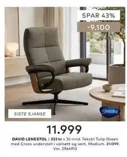 Skeidar DAVID LENESTOL tilbud