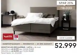 Skeidar SENSITIVE 400 REGULERBAR tilbud