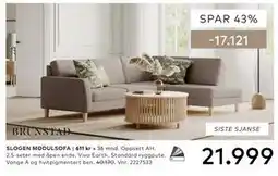 Skeidar SLOGEN MODULSOFA tilbud
