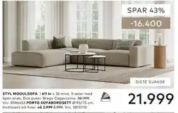 Skeidar STYL MODULSOFA tilbud