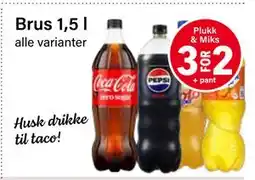 Nærbutikken Brus 1,5 l tilbud