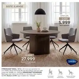Skeidar WOODCRAFT SPISEBORD tilbud
