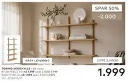 Skeidar TORINO VEGGHYLLE tilbud