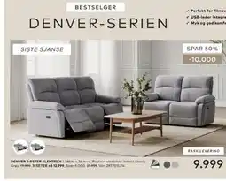 Skeidar DENVER 2-SETER ELEKTRISK tilbud