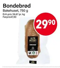 Nærbutikken Bondebrød tilbud