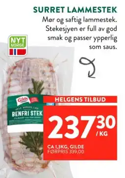 Jacobs Gilde Surret Lammestek tilbud