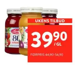 Jacobs Leru 80% Jordbær og Kokos tilbud