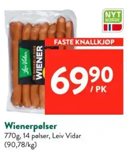 Jacobs Leiv Vidar Wienerpølser tilbud