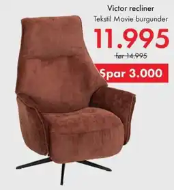Fagmøbler Victor recliner tilbud