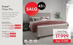 Fagmøbler Svane Origo Kontinentalseng tilbud