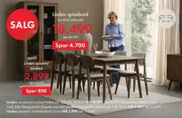 Fagmøbler Linden spisebord smoked heltre eik tilbud