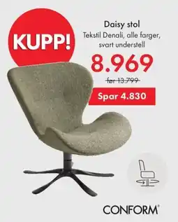 Fagmøbler Conform daisy stol tilbud