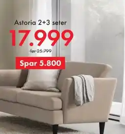 Fagmøbler Astoria 2+3 seter tilbud