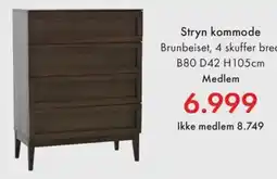 Fagmøbler Stryn kommode tilbud