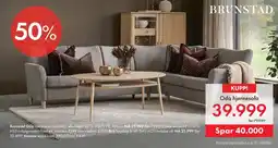 Fagmøbler Brunstad Oda hjørnesofa tilbud