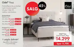 Fagmøbler Odel Foss Kontinentalseng tilbud
