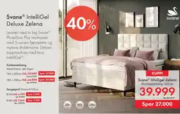 Fagmøbler Svane IntelliGel Deluxe Zelena tilbud