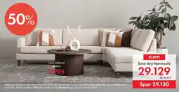 Fagmøbler Sone dyp hjørnesofa tilbud