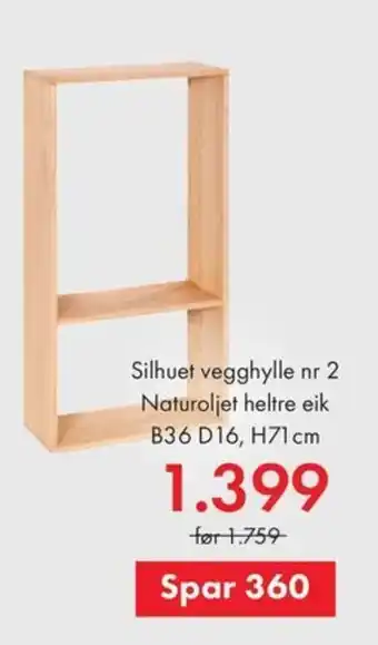 Silhuet vegghylle nr 2