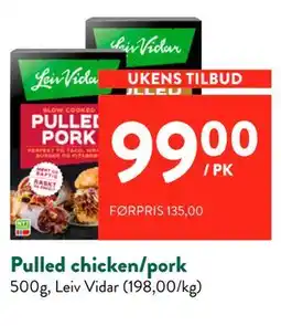 Jacobs Pulled chicken/pork tilbud