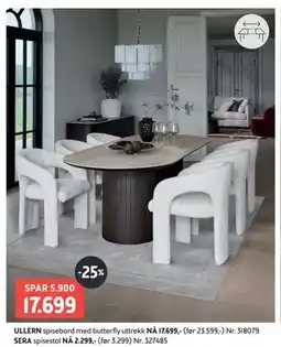 Bohus ULLERN spisebord tilbud