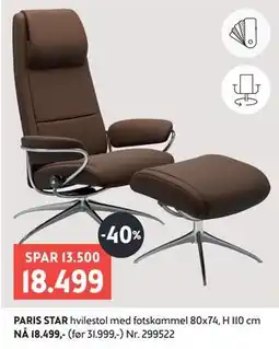 Bohus PARIS STAR hvilestol tilbud