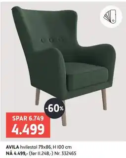 Bohus AVILA hvilestol tilbud