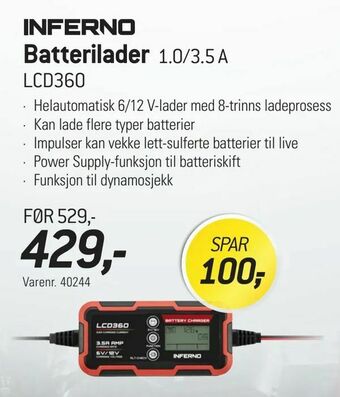 Thansen Batterilader tilbud