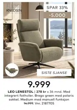 Skeidar LEO LENESTOL tilbud