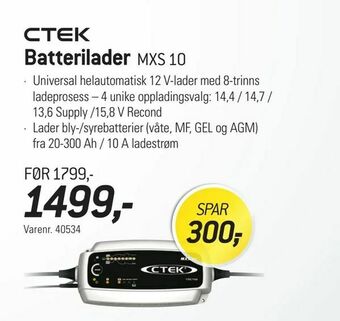 Thansen Batterilader tilbud