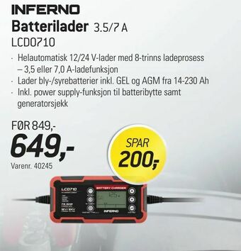 Thansen Batterilader tilbud