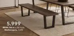 Skeidar BENK tilbud