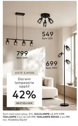 Skeidar TAKLAMPE tilbud