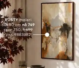 Skeidar RUSTY maleri tilbud