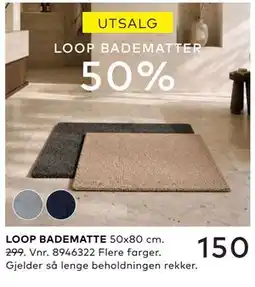 Skeidar LOOP BADEMATTE tilbud
