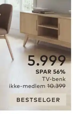 Skeidar TV-benk tilbud
