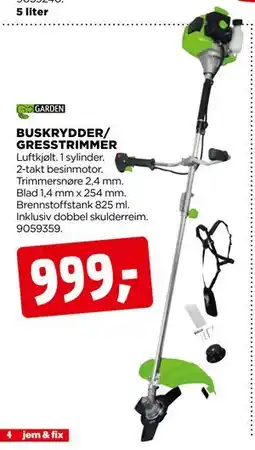 jem & fix BUSKRYDDER/ GRESSTRIMMER tilbud