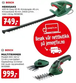 jem & fix Bosch hekksaks tilbud