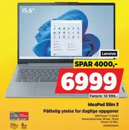 POWER IdeaPad Slim 3 tilbud