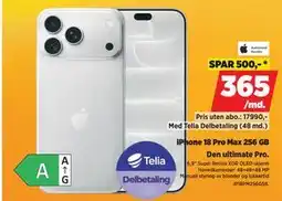 POWER iPhone 18 Pro Max 256 GB tilbud